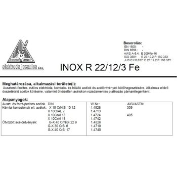 Elektroda INOX R 22/12/3 FE 4.00 mm
