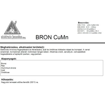 Elektróda BRON CU MN 3.25 mm