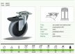 Bútorgörgő talpas fékezhető szürke 75 32333