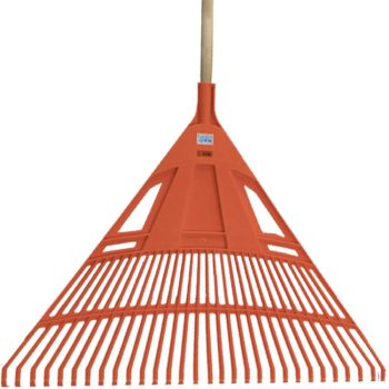   Lombseprű nagy műanyag 75cm egyenes narancssárga NYELEZETT