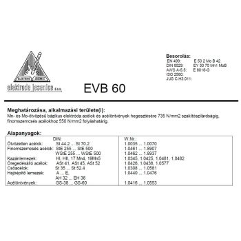 Elektróda bázikus EVB 60 5.0 mm