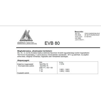Elektróda bázikus EVB 80 3.25 mm