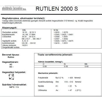 Elektróda Rutilen 2000 5.0 mm