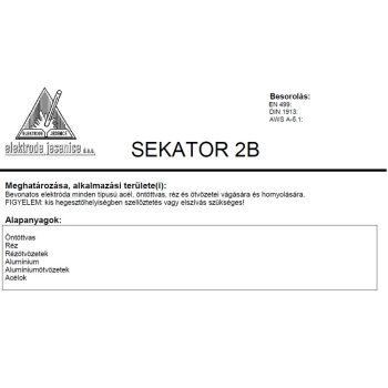 Elektróda Sekator 2B 4.00 mm