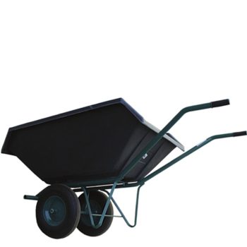 Talicska műanyag puttonnyal 300L, 2 kerekű