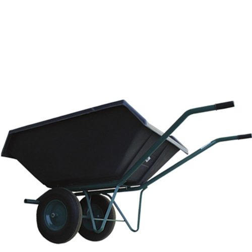 Talicska műanyag puttonnyal 300L, 2 kerekű