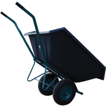 Talicska műanyag puttonnyal 400L, 2 kerekű