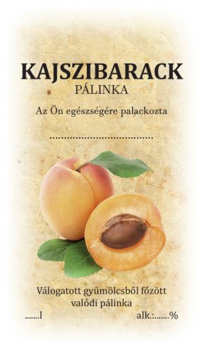 Matrica kajszibarack pálinka 50db/csom