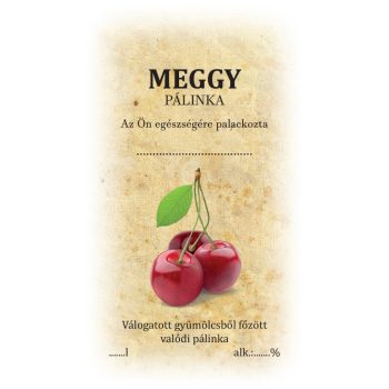 Matrica meggy pálinka 50db/csom