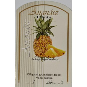 Üv.címke pál. 10db-os ananász