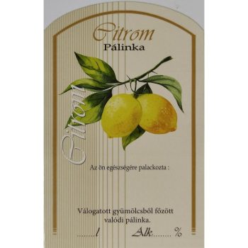 Üv.címke pál. 10db-os citrom