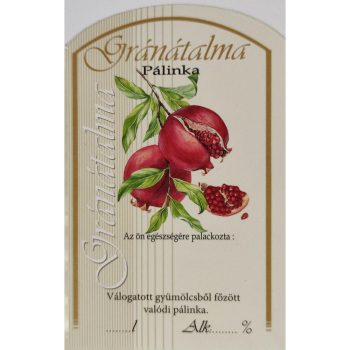 Üv.címke pál. 10db-os gránátalma