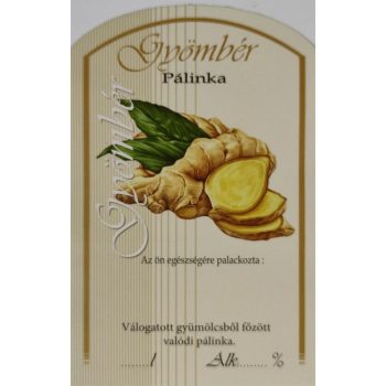 Üv.címke pál. 10db-os gyömbér