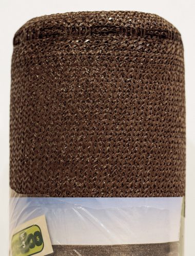 Árnyékoló háló RECYNET gomblyukakkal 2x50m barna 120g/m2 2021523