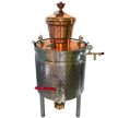 DUPLEX 100 L-es duplafalú pálinkafőző 30L inox, csőköteges hűtővel