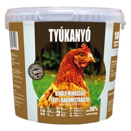 TYÚKANYÓ Baromfitrágya 4 kg pelletált