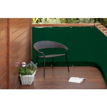   Erkélyháló fűzőlyukakkal Balcony Easy zöld 0.9x5m 160gr/m2 2020722/2021548