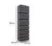 Esővízgyűjtő tartály csappal 350L TOWER STONE antracit