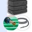 Esővízgyűjtő tartály csappal 350L TOWER STONE antracit