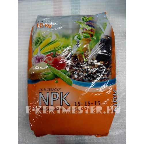 Komplex NPK 15-15-15 10 kg műtrágya