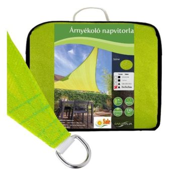   Árnyékoló háló / NAPVITORLA 3,6 m x 3,6 m négyzet Zöld szín