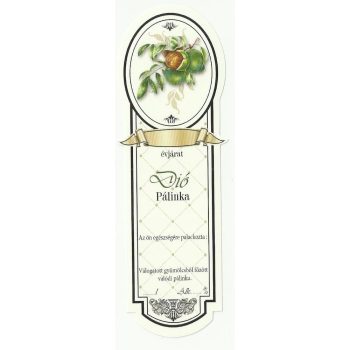 Üv.címke pál.10 db-os KESKENY dió