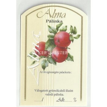 Üv.címke pál. 10db-os alma