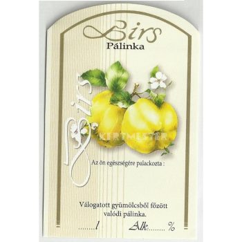 Üv.címke pál. 10db-os birs