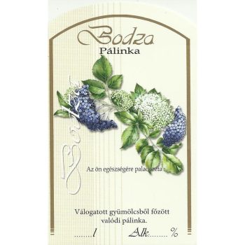 Üv.címke pál. 10db-os bodza