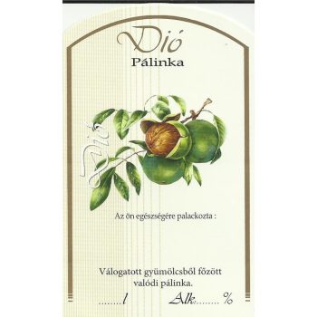 Üv.címke pál. 10db-os dió