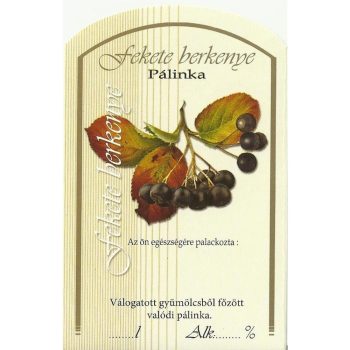 Üv.címke pál. 10db-os fekete berkenye