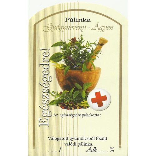 Üv.címke pál. 10db-os gyógynövényes