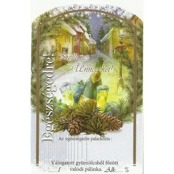 Üv.címke pál. 10db-os karácsony III