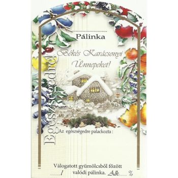 Üv.címke pál. 10db-os karácsony V