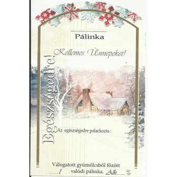 Üv.címke pál. 10db-os karácsony VI