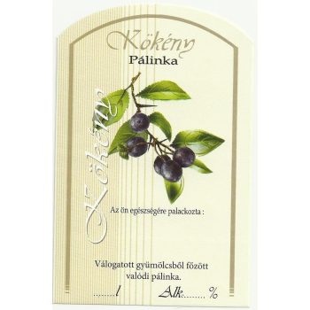 Üv.címke pál. 10db-os kökény