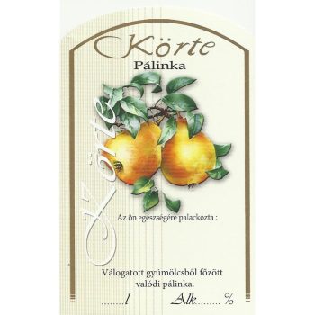 Üv.címke pál. 10db-os körte