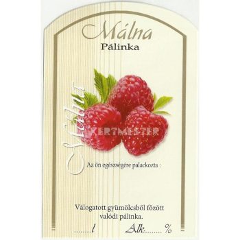 Üv.címke pál. 10db-os málna