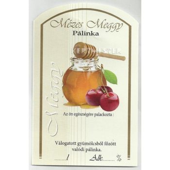 Üv.címke pál. 10db-os mézes meggy