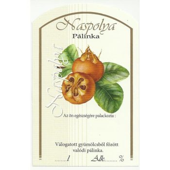 Üv.címke pál. 10db-os naspolya