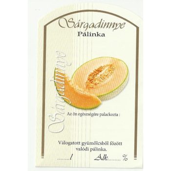 Üv.címke pál. 10db-os sárgadinnye