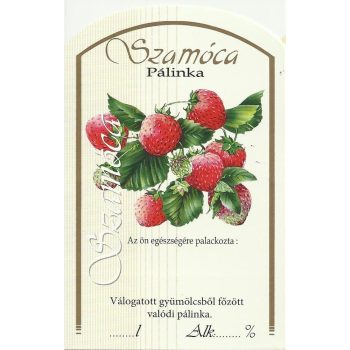 Üv.címke pál. 10db-os szamóca