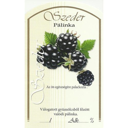 Üv.címke pál. 10db-os szeder