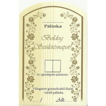 Üv.címke pál. 10db-os szülinapos