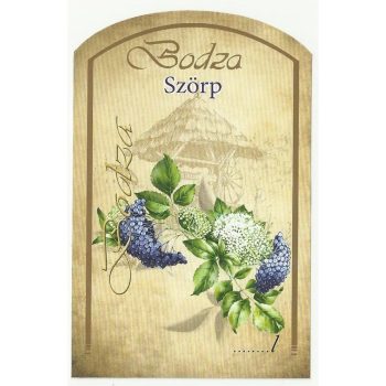 Üv. cím. szörpös 10 db-os bodza