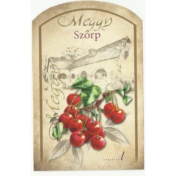 Üv.cím. szörpös 10 db-os meggy