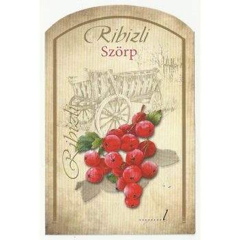 Üv.cím. szörpös 10 db-os ribizli