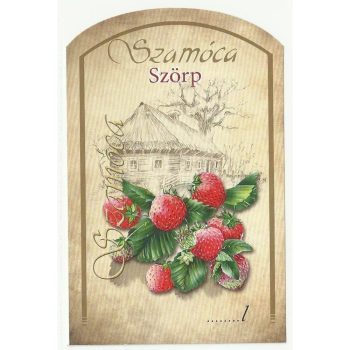 Üv.cím. szörpös 10 db-os szamóca