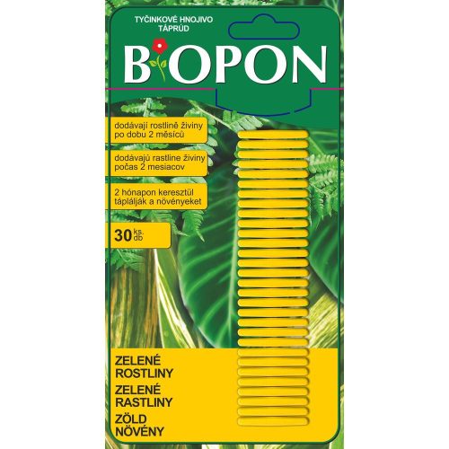 BIOPON táprúd Zöld növény 30 db/csomag