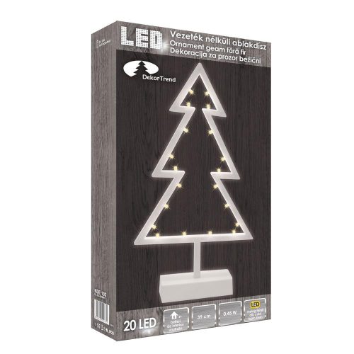 Elemes ablakdísz FENYŐ 20 LED-s